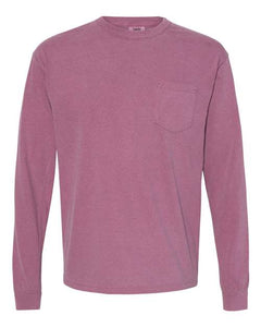 Comfort Colors Adult Heavyweight Long Sleeve Pocket Tee