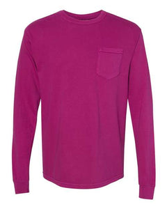 Comfort Colors Adult Heavyweight Long Sleeve Pocket Tee