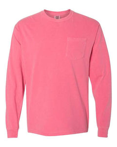 Comfort Colors Adult Heavyweight Long Sleeve Pocket Tee