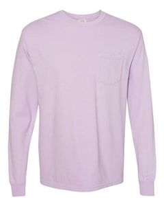 Comfort Colors Adult Heavyweight Long Sleeve Pocket Tee