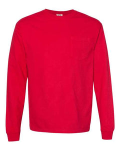 Comfort Colors Adult Heavyweight Long Sleeve Pocket Tee